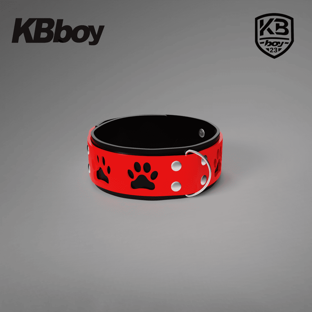 KBboy-Puppy-Paw-Outline-Silicone-Collar