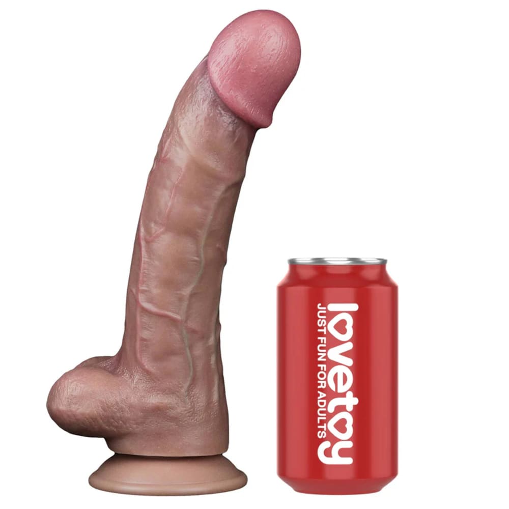 KingCurve - 10.5 Inch Realistic Dual Density Dildo - Curve Dildo