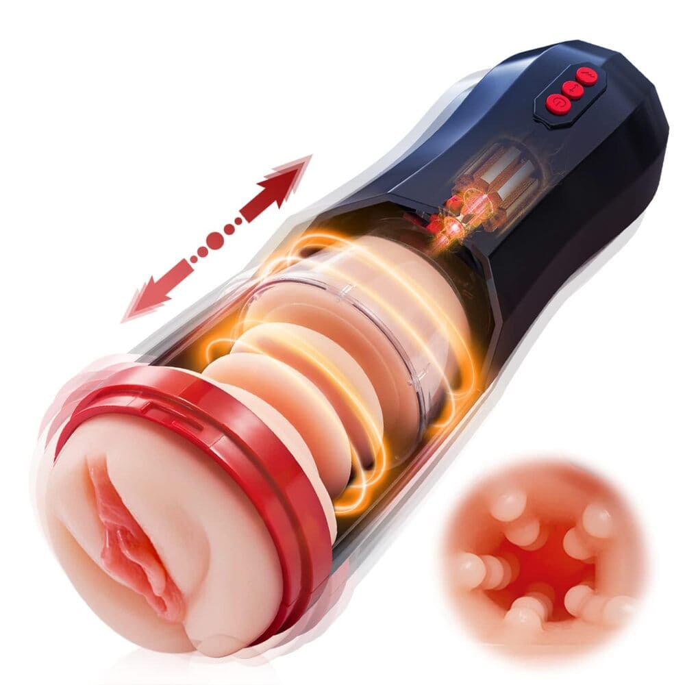 KongCup-Thrusting-Male-Masturbator-Realistic-Vaginal-Masturbator