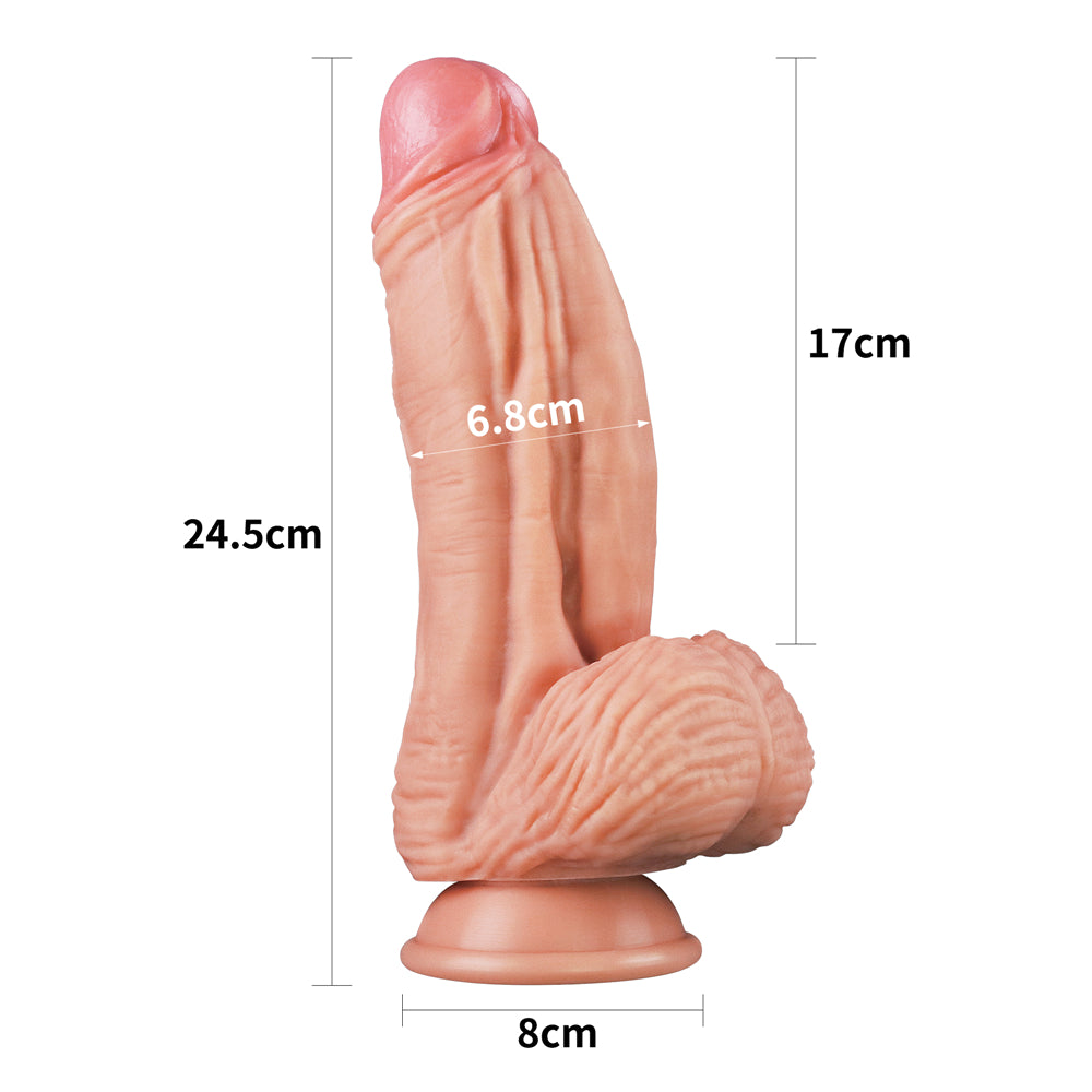 Thanos silicone realistic dildo with suction cup base design anal dildo