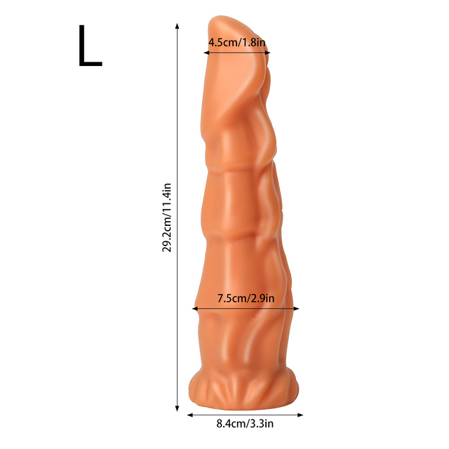 Silicone Butt Plug - Anal Dilator - Prostate Stimulator - Huge Anal Toy - 3 Sizes