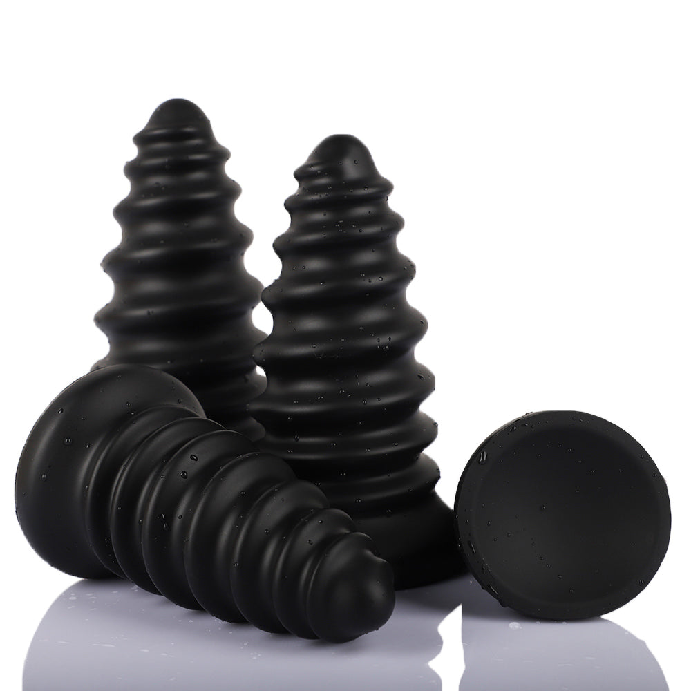 Spiral Anal Plug - Soft Silicone Anal Dilator - Anal Trainer For Deepest Sex