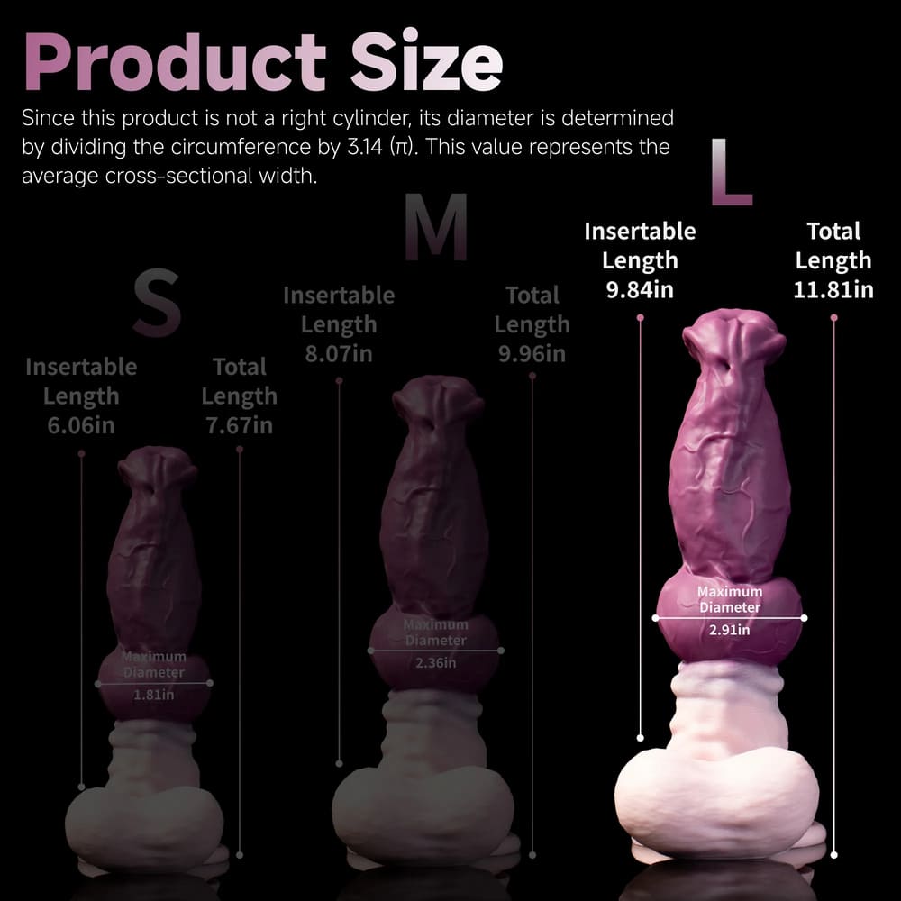 Lockjaw-Silicone-Knot-Dildo-Fantasy-Anal-Dildo-3Sizes