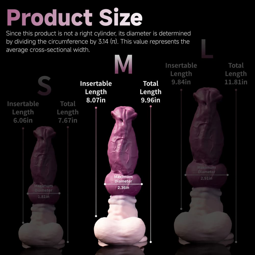 Lockjaw-Silicone-Knot-Dildo-Fantasy-Anal-Dildo-3Sizes