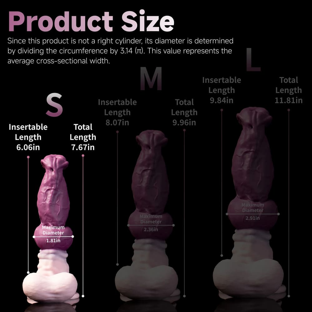 Lockjaw-Silicone-Knot-Dildo-Fantasy-Anal-Dildo-3Sizes