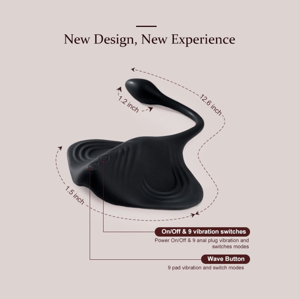 Manta - Ray Shape Prostate Massager - Anal Vibrator
