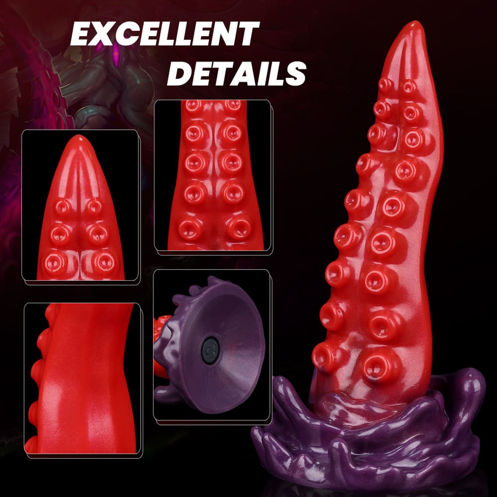 Nerix-Silicone-Vibrating-Tentacle-Dildo