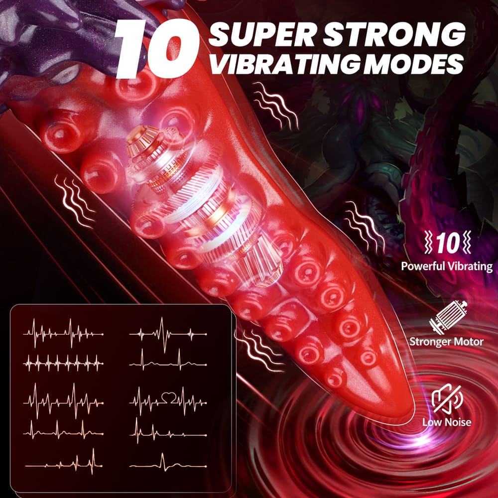 Nerix-Silicone-Vibrating-Tentacle-Dildo