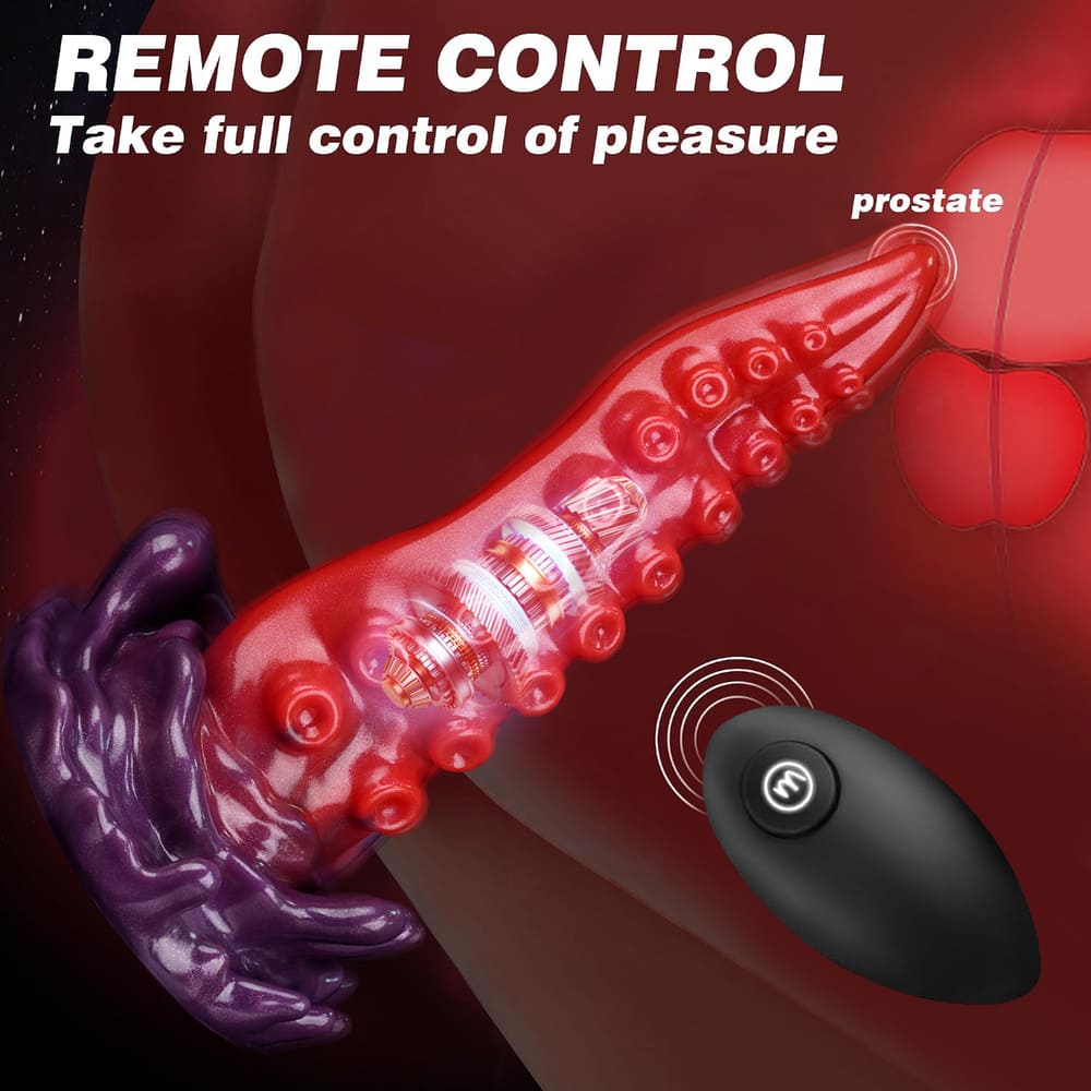 Nerix-Silicone-Vibrating-Tentacle-Dildo