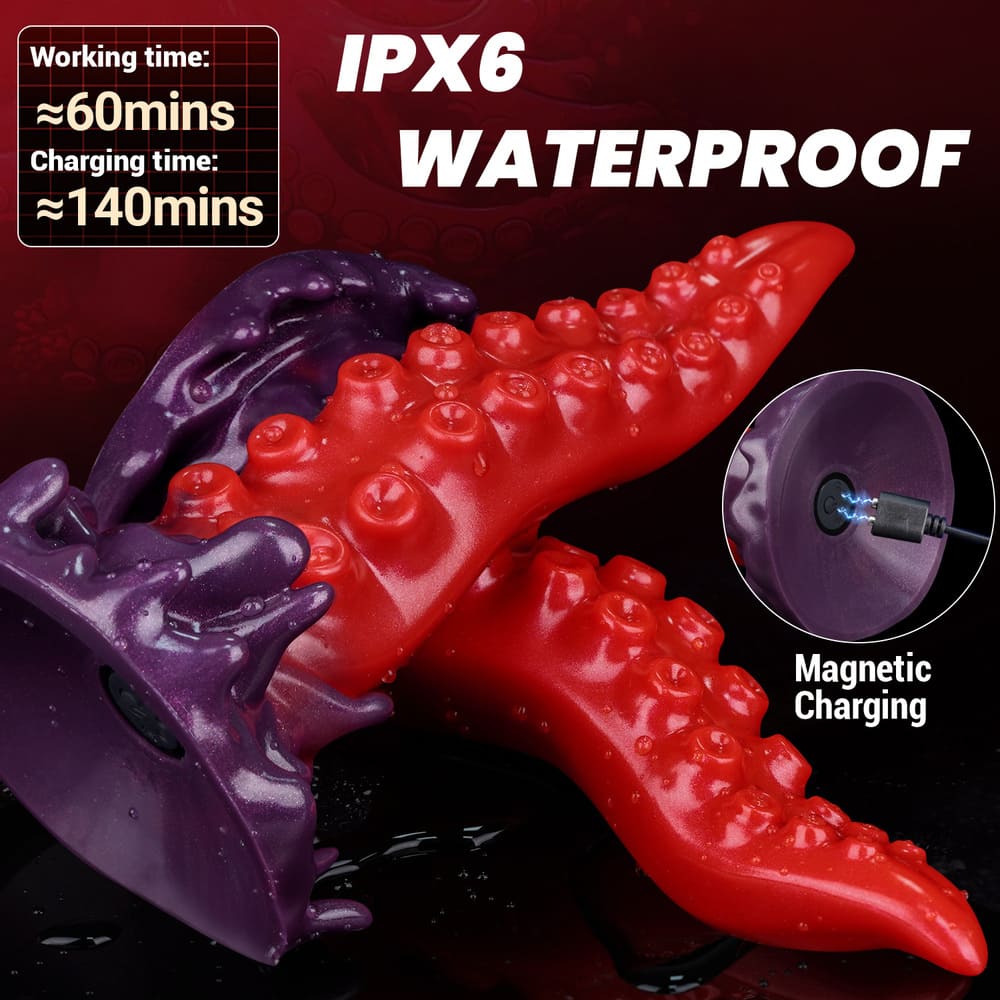 Nerix-Silicone-Vibrating-Tentacle-Dildo