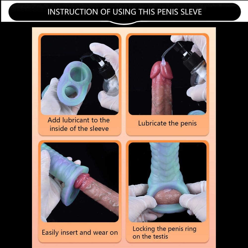 Orb-Silicone-Textured-Penis-Sleeve-with-Ball-Loop