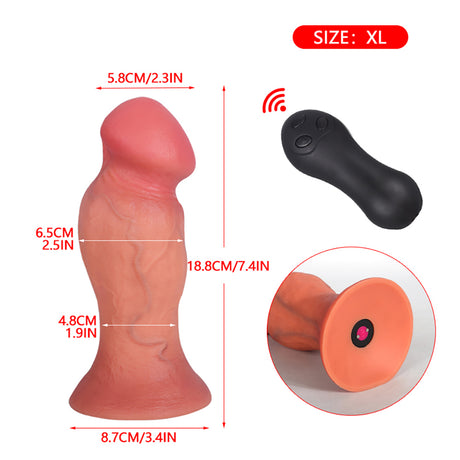 Realistic-Dildo-Anal-Dildos-Large-Glans-With-Remote-Control-Vibrating-size-XL