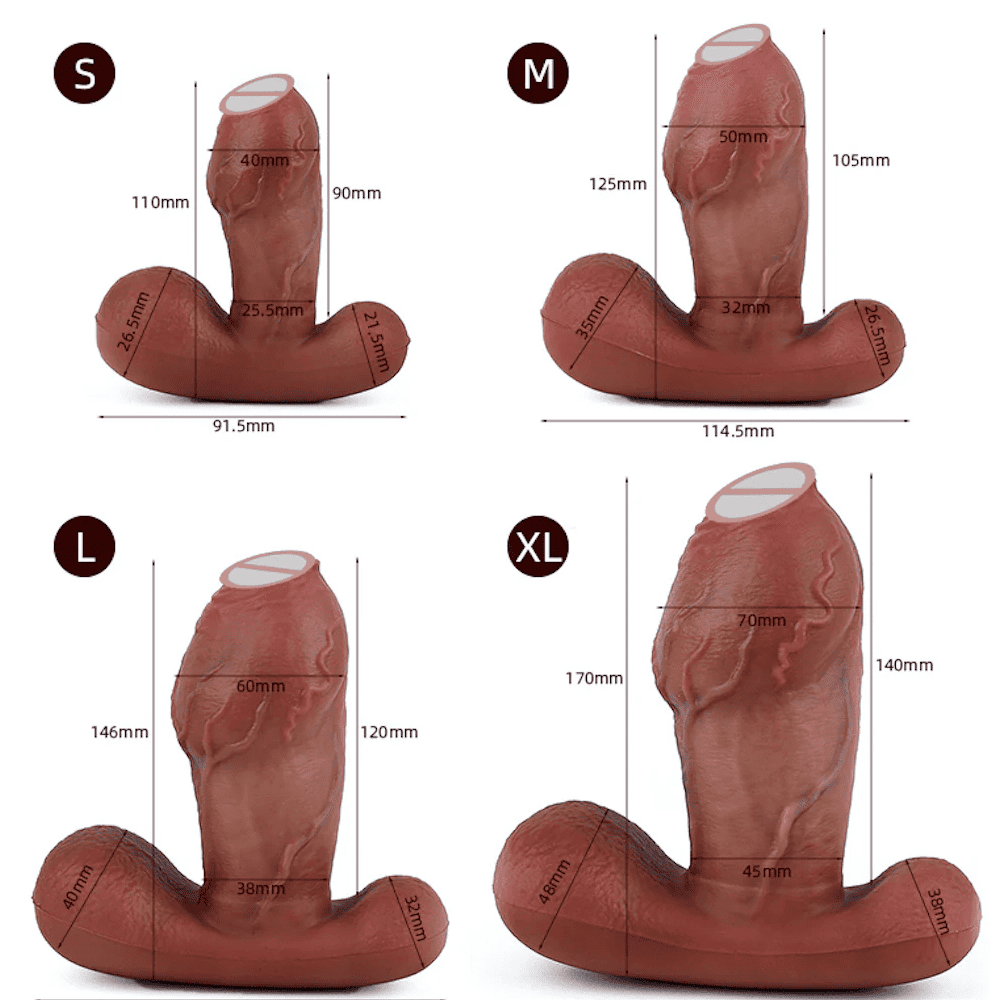 Realistic Pleasure – Anal Vibrator  – Realistic Silicone Dildo