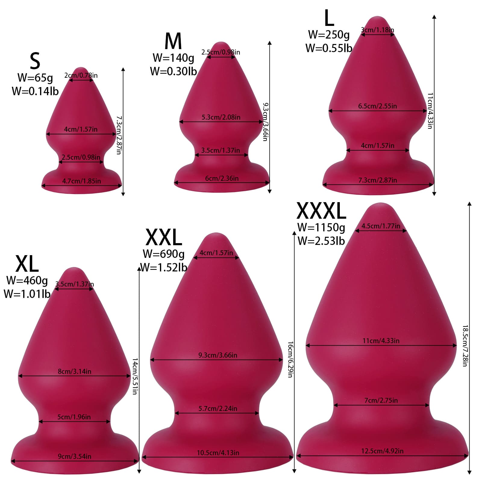 Red-Drop-Soft-Liquid-Silicone-Anal-Plug-6-Sizes