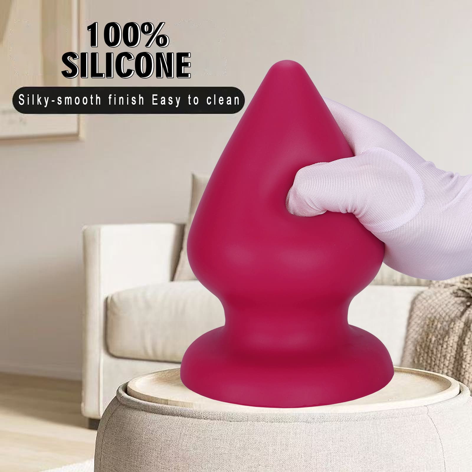 Red Drop - Soft Silicone Anal Plug - 6 Sizes
