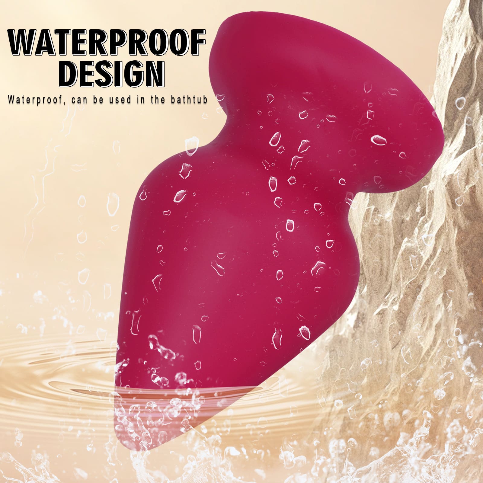 Red Drop - Soft Silicone Anal Plug - 6 Sizes
