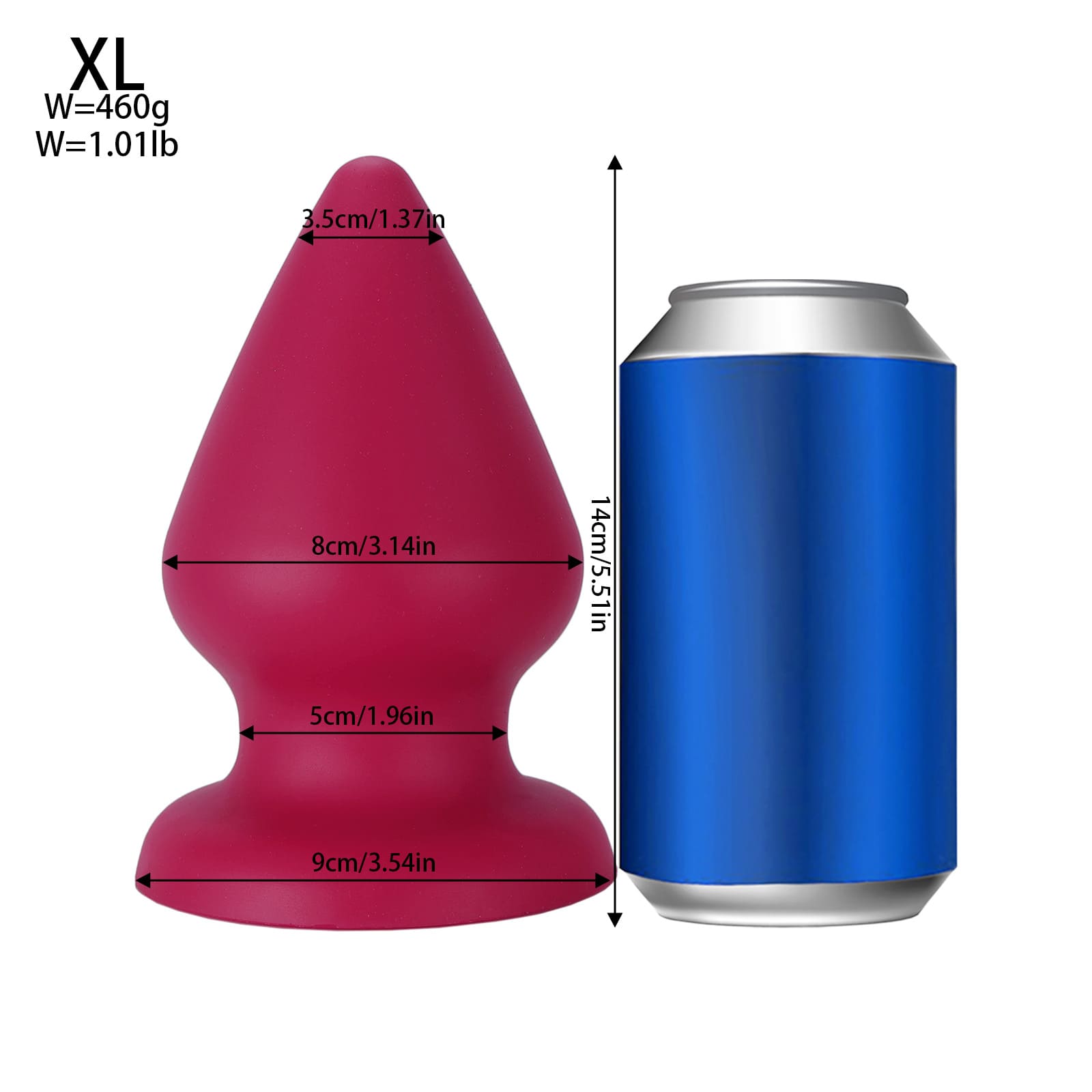 Red Drop - Soft Silicone Anal Plug - 6 Sizes