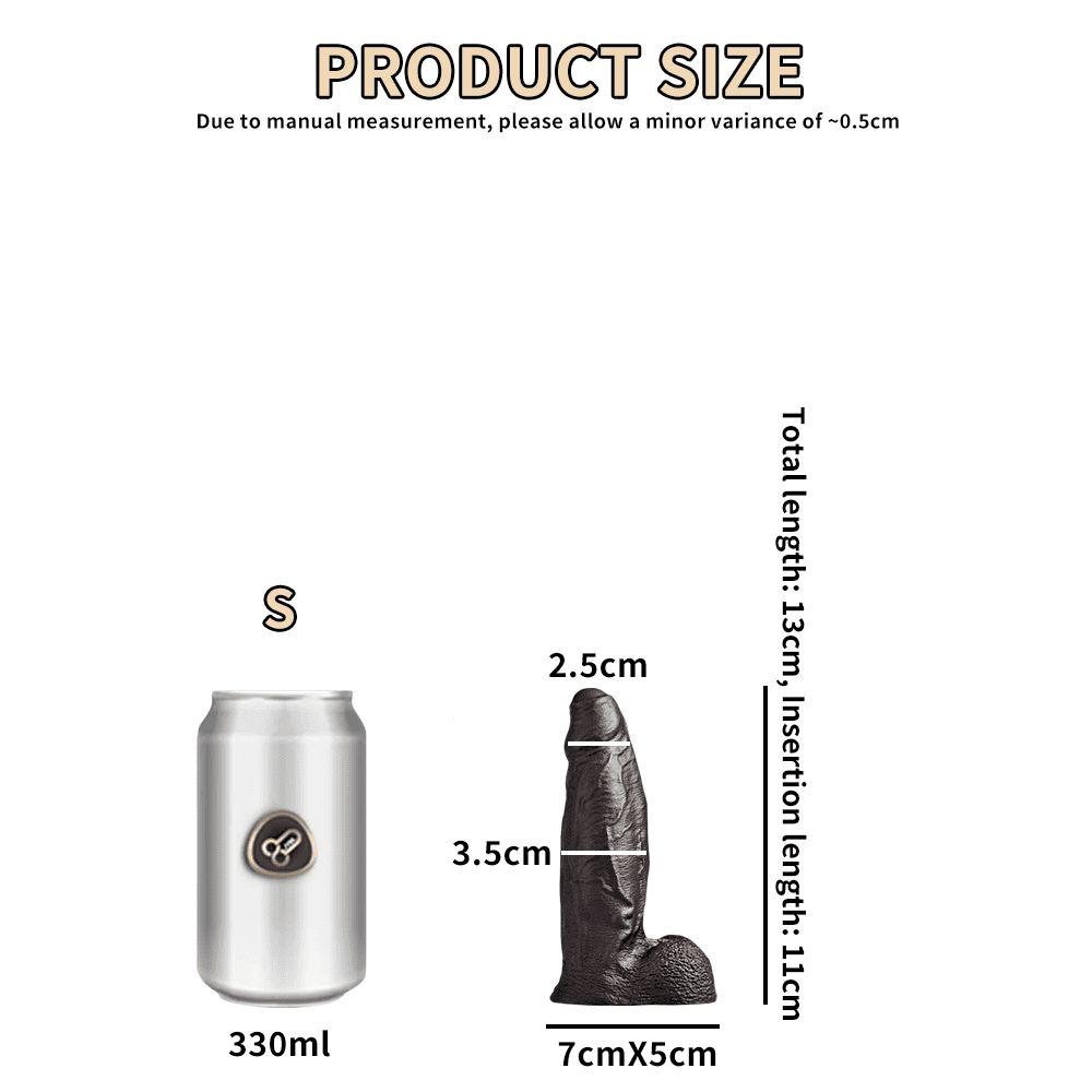 Strongman – Thick & Realistic Dildo - Powerful Suction Base - 5 Sizes