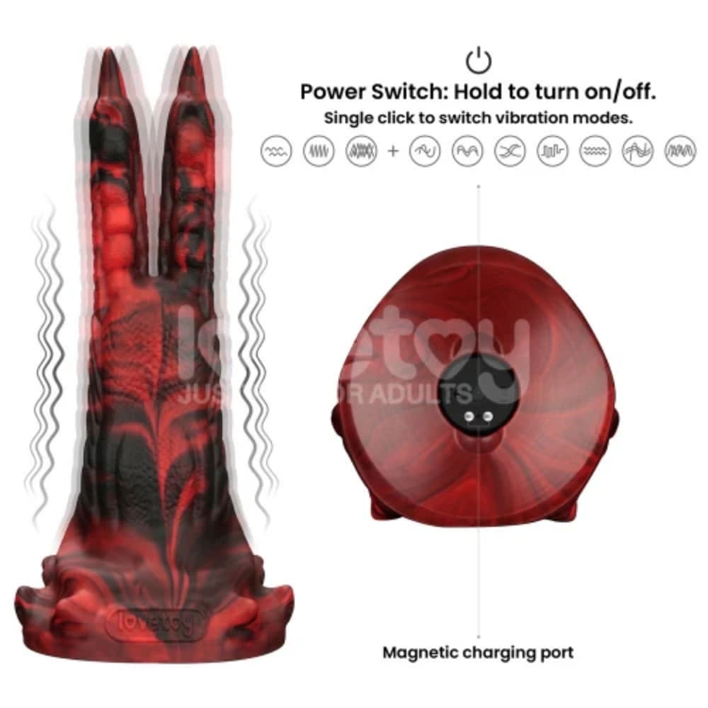 Savage-Charm-Double-Claw-Vibrating-Silicone-Dildo-Fantasy-Sex-Toy_12