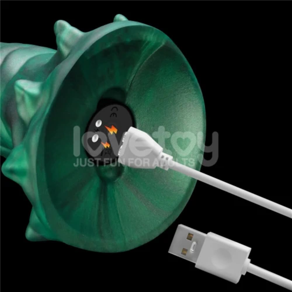 Savage Charm - Double Claw Vibrating Silicone Dildo - Fantasy Sex Toy