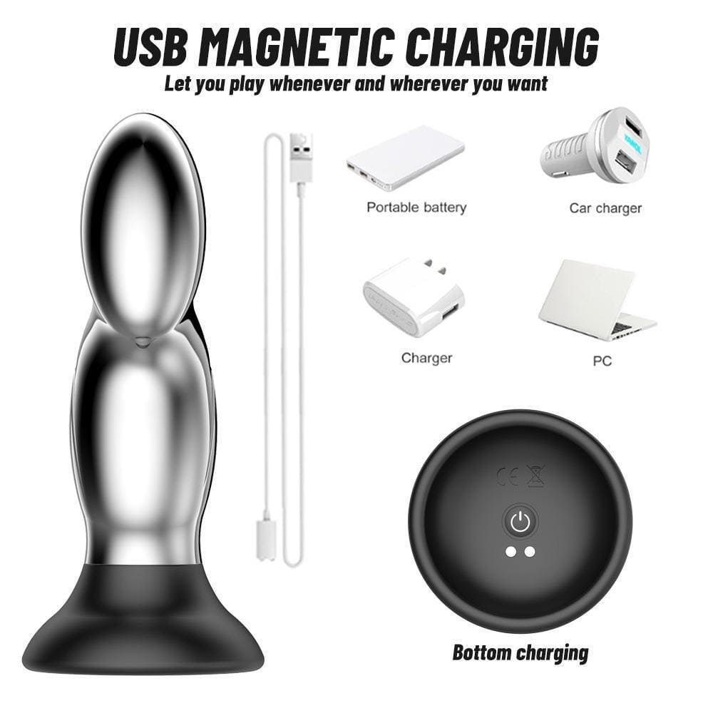 Smooth-Remote-E-Stim-Metal-Prostate-Massager
