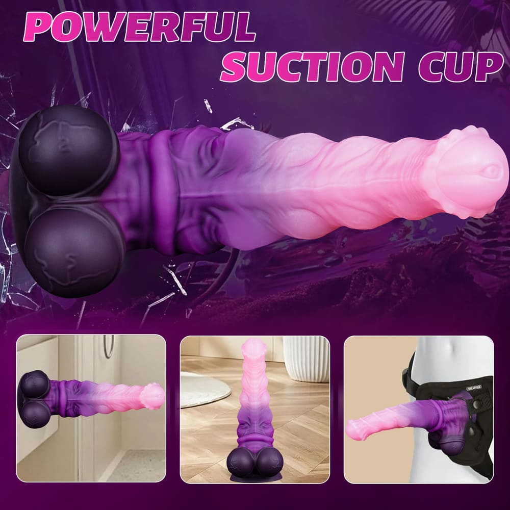 Stallex-Fantasy-Silicone-Dildo-Multi-Knot-Horse-Dildo