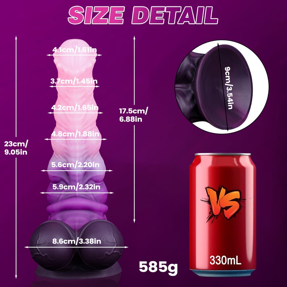 Stallex-Fantasy-Silicone-Dildo-Multi-Knot-Horse-Dildo