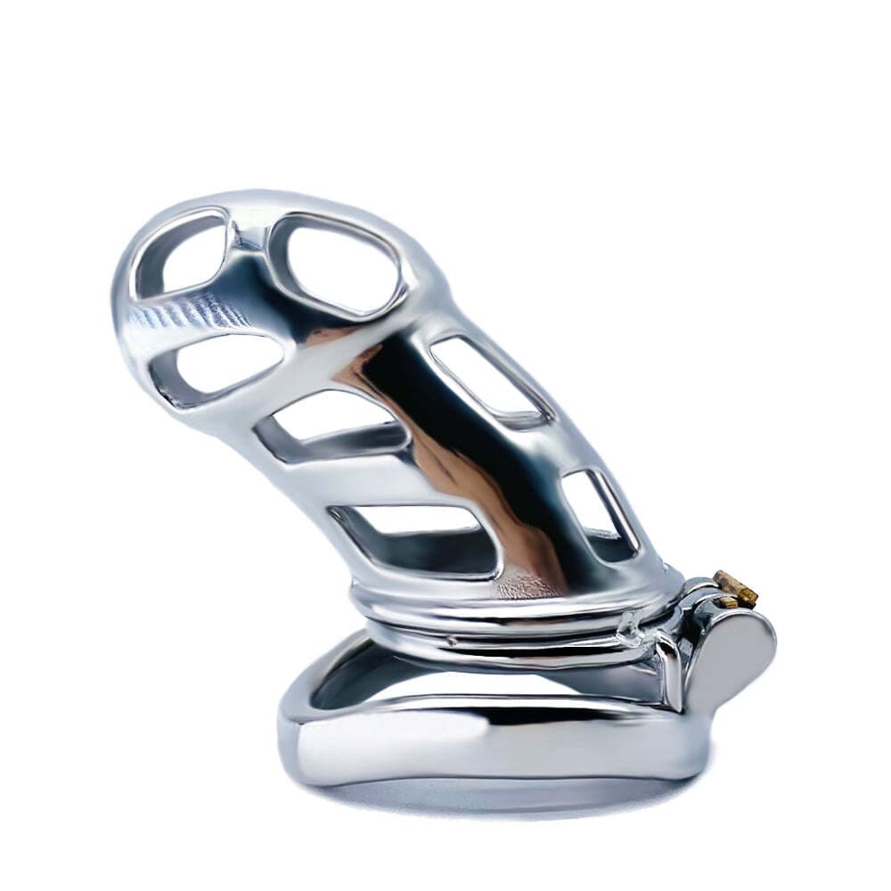 Stryke-Stainless-Steel-Mamba-Chastity-Cage-Open-Metal-Cage
