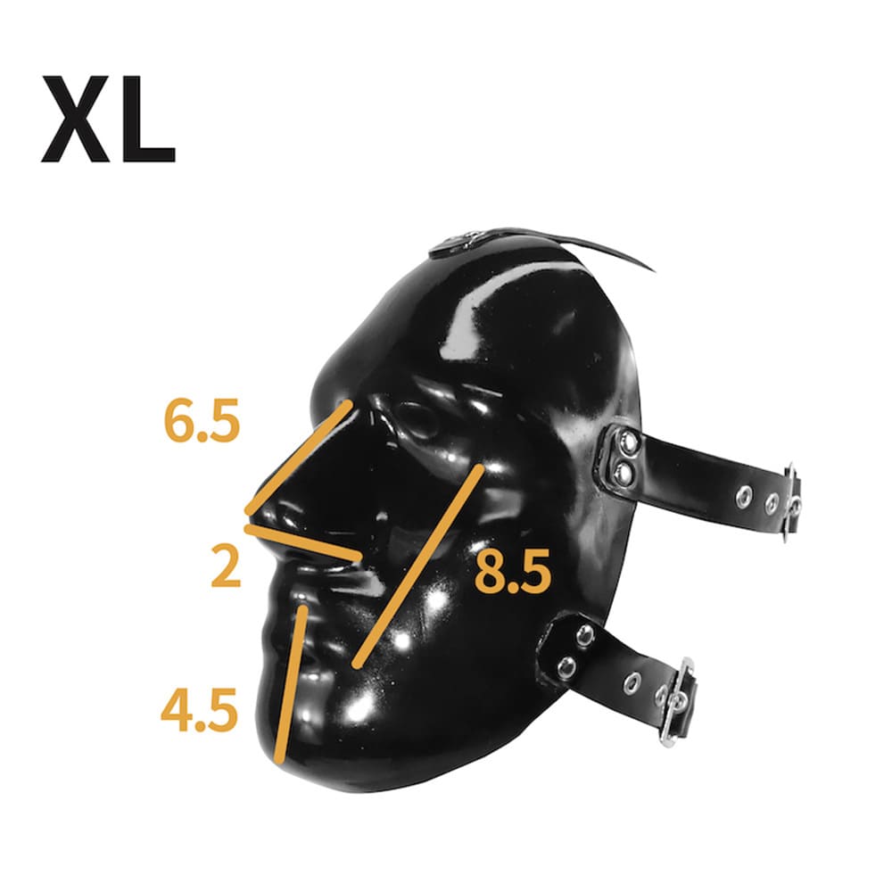 THE RUBBER PRISONER Anatomical Latex Mask