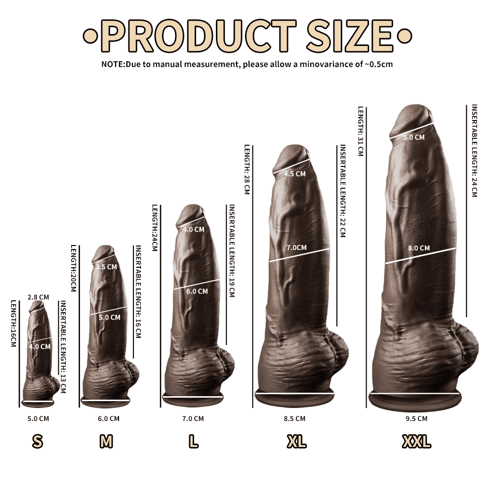 Titan Dominator – Realistic Thick Dildo –Silicone Dildo