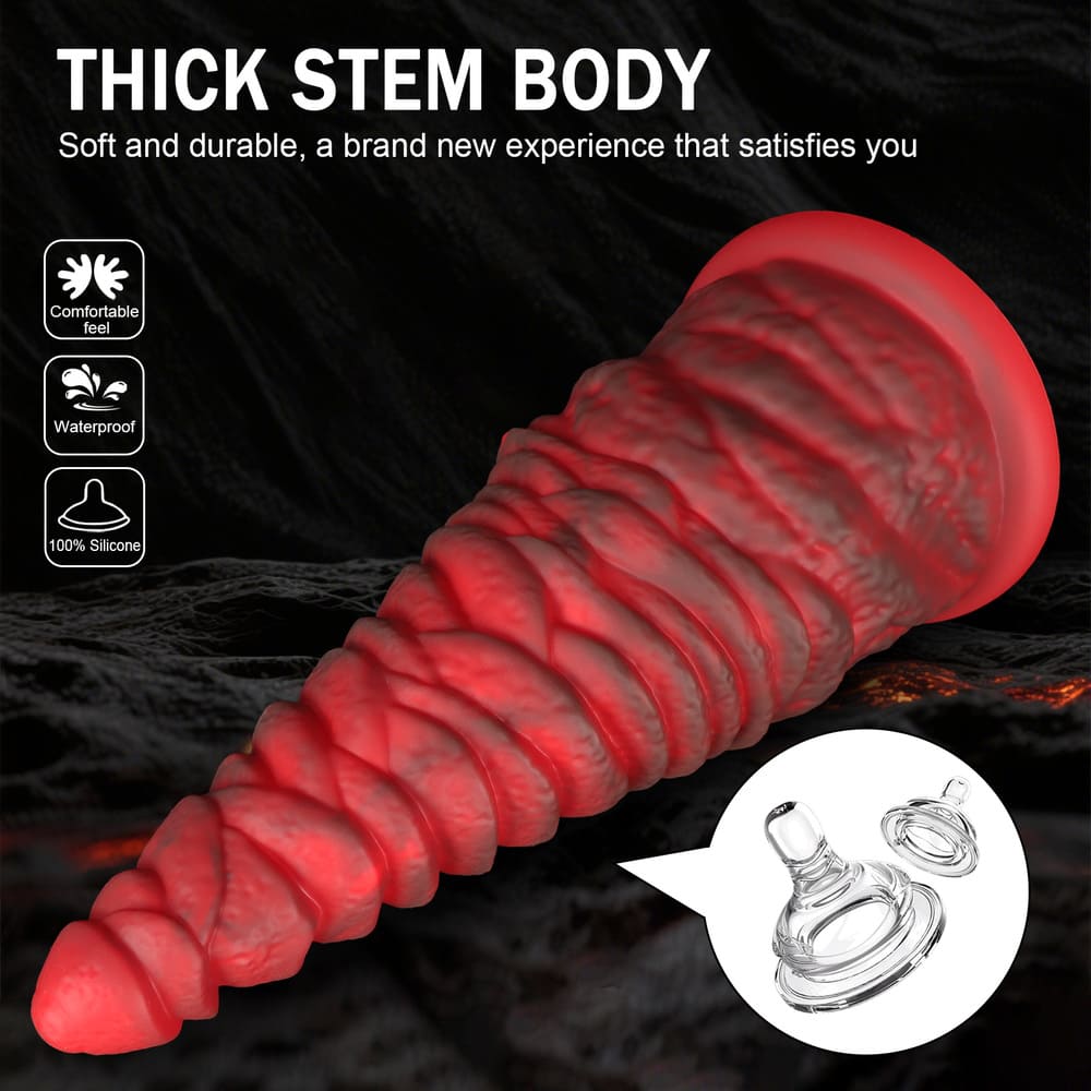 Volcano-Silicone-Textured-Anal-Toy