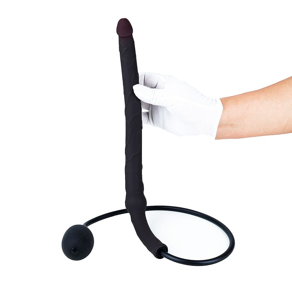 Wowza - Long Inflatable Silicone Butt Plug - Inflatable Anal Dildo