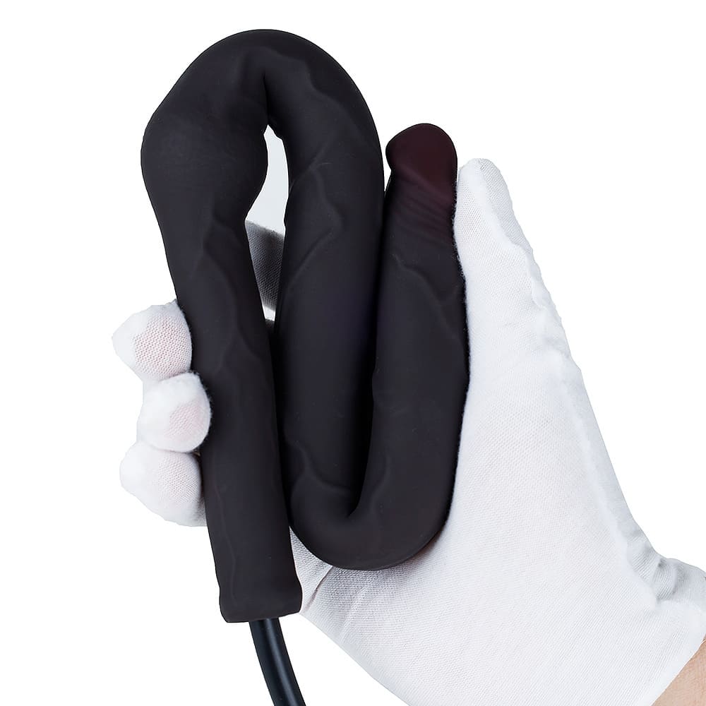 Wowza - Long Inflatable Silicone Butt Plug - Inflatable Anal Dildo