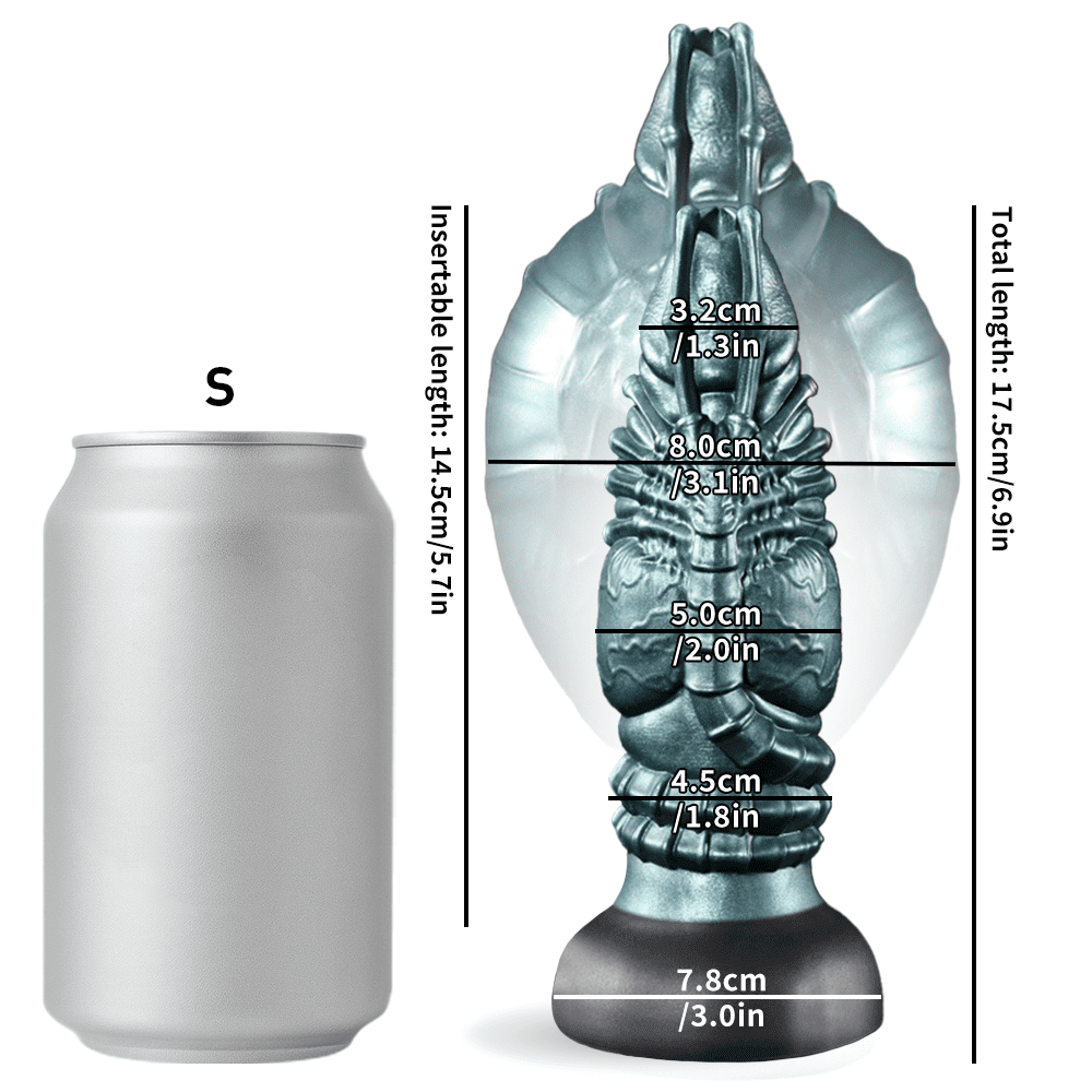 Xomiy Xenobreed - Inflatable Silicone Anal Plug - Alien Butt Plug