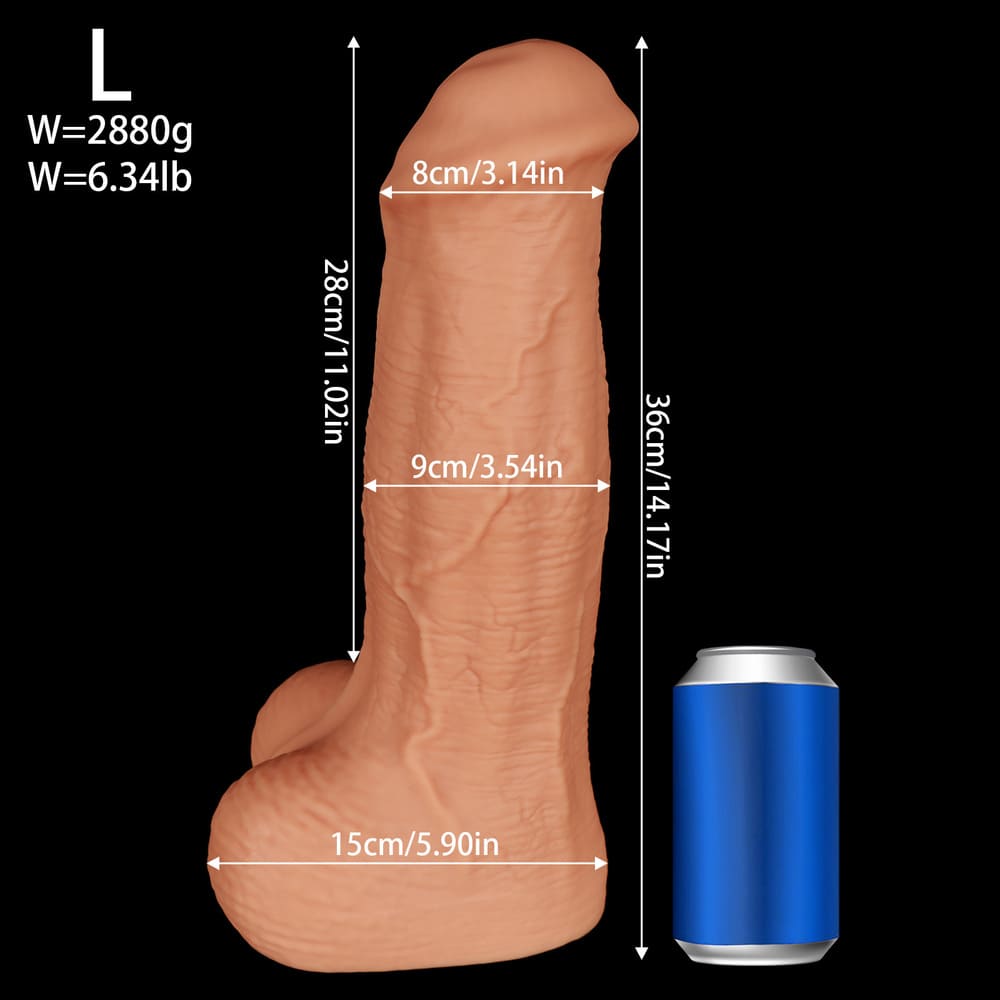 Zander-Realistic-Dildo-Huge-Silicone-Dildo