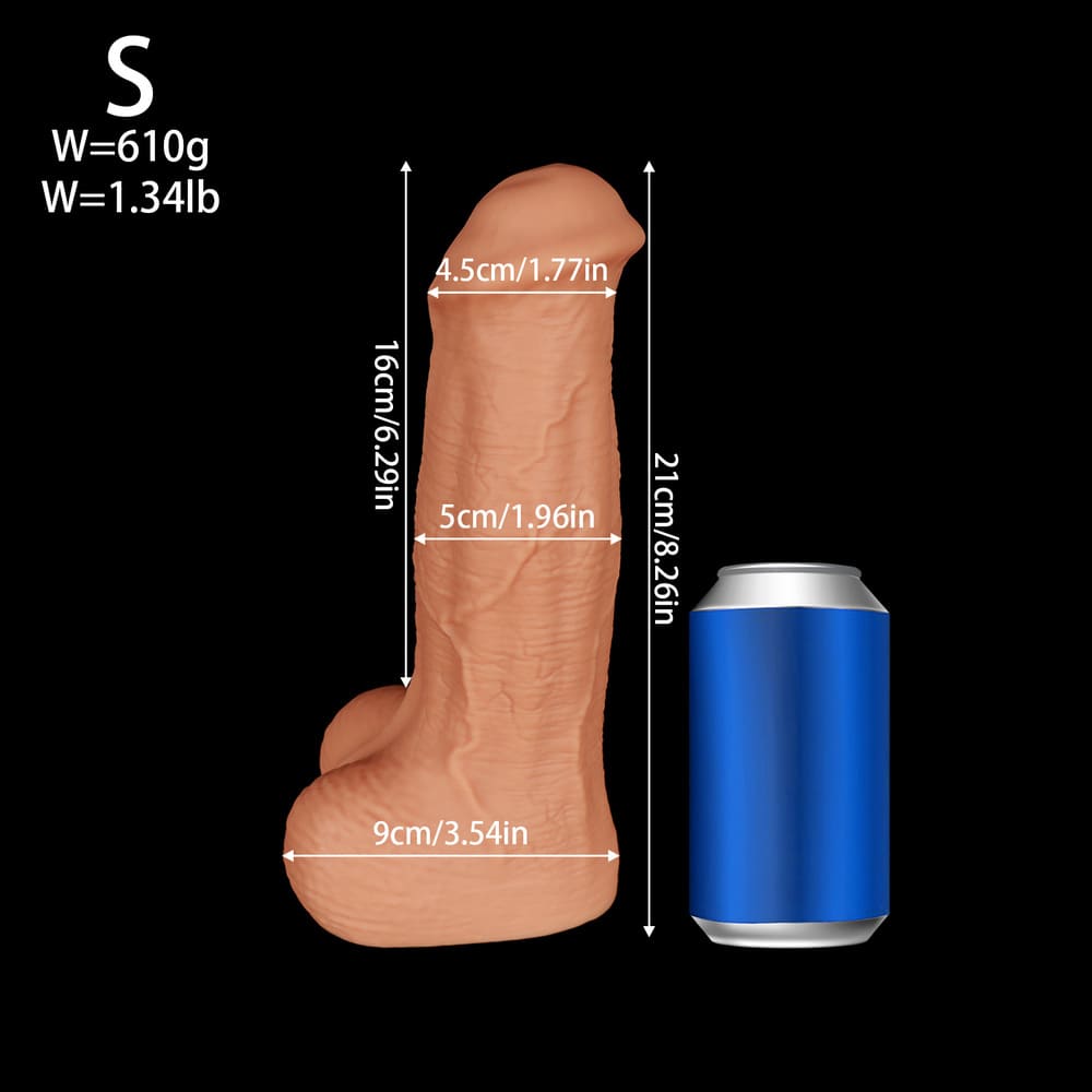 Zander-Realistic-Dildo-Huge-Silicone-Dildo
