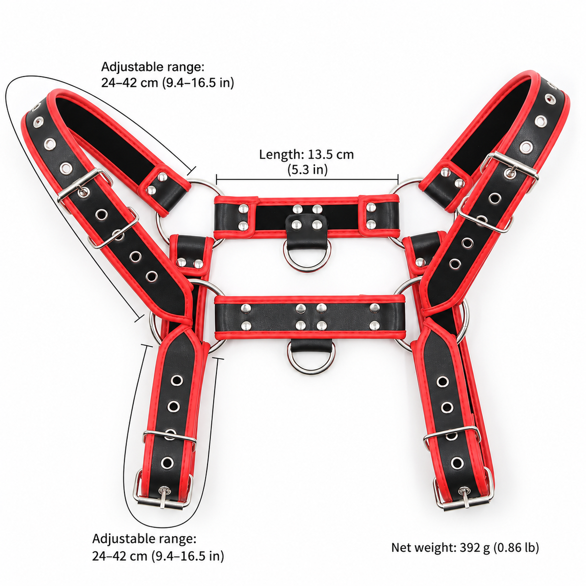 Vanguard - PU Leather Heavy-Craft Chest Harness