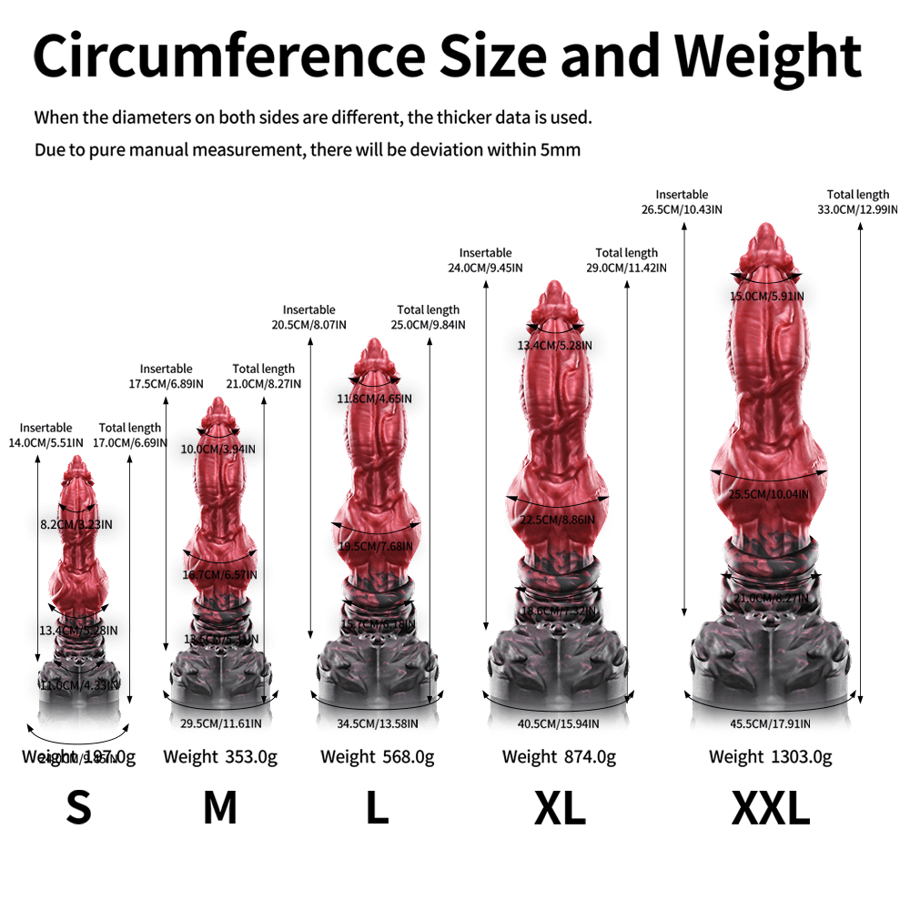 Nohtosaur Lykos - Fantasy Knotted Wolf Dildo