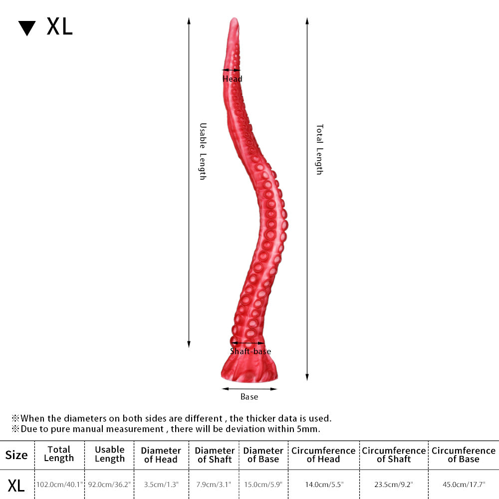 Notho saurier ALLA - 41 Zoll Tentakel Dildo-Krake Dildo-Fantasie Dildo