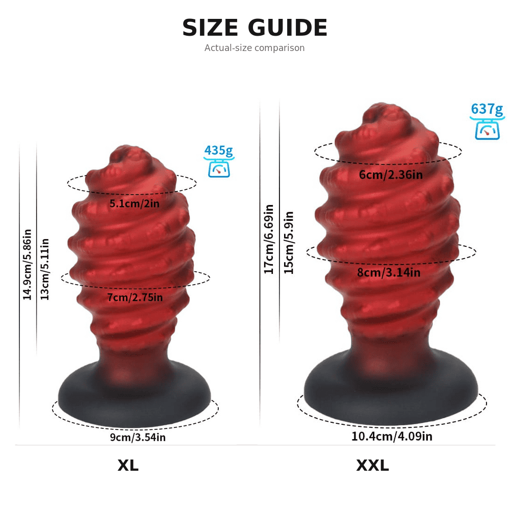 Butt Plug aus Silikon in 3 Größen – Analdilatator – Riesiges Analspielzeug