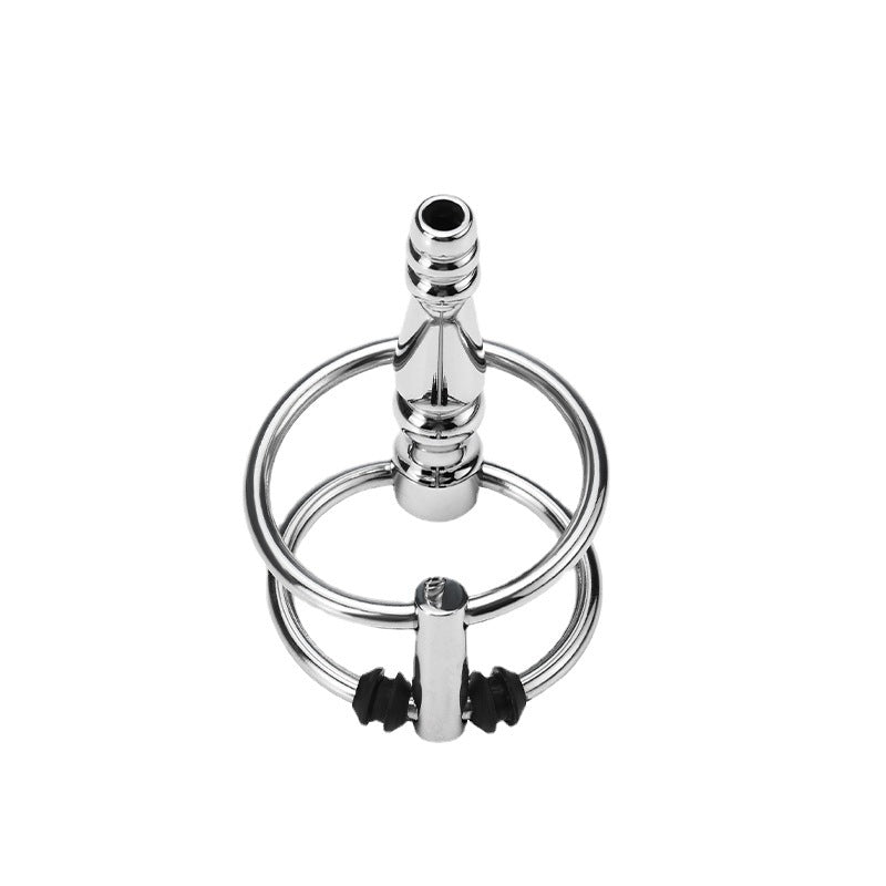 stainless-steel-hollow-penis-plug-with-twin-rings