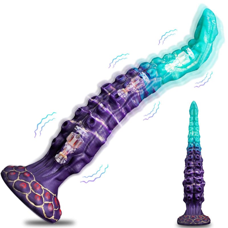 Poseidon - 13.7 Inch Tentacle Dildo - Vibrating Long Deep Dildo
