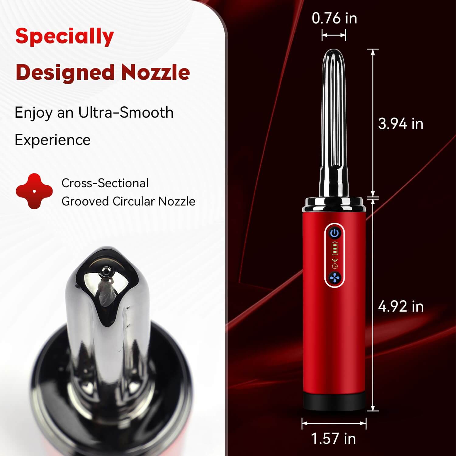 Traman - Electric Anal Douche - Rotating Nozzle
