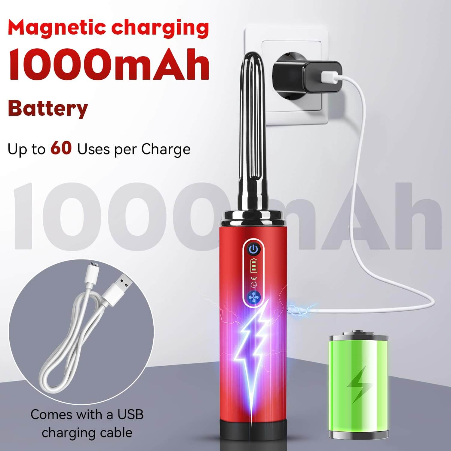 Traman - Electric Anal Douche - Rotating Nozzle