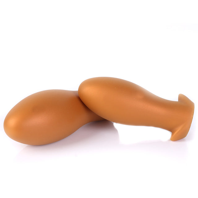 Plug anal doré - Jouet anal inséré en silicone souple - Entraîneurs anaux de différentes tailles