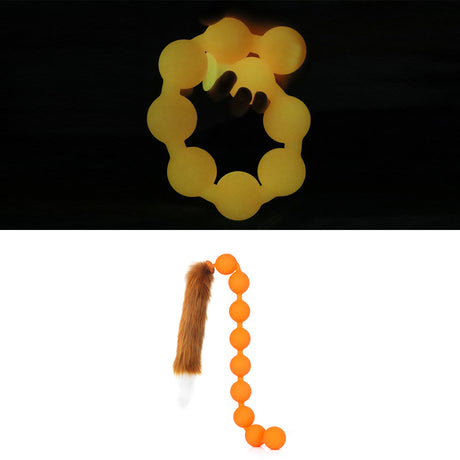 Different Size Anal Beads - 9 Bead Design with Tail - Comfortable Anal Toy