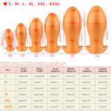 Golden Butt Plug - Soft Silicone Inserted Anal Toy - Anal Trainers in Different Sizes