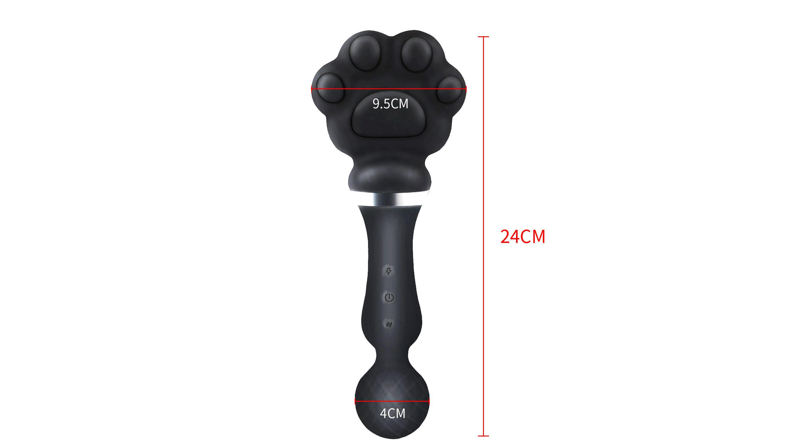 Xomiy Doppelkopf-Vibrator, Katzenpfote, Prostata-Massage, Analplug, G-Punkt, stimulierendes Sexspielzeug