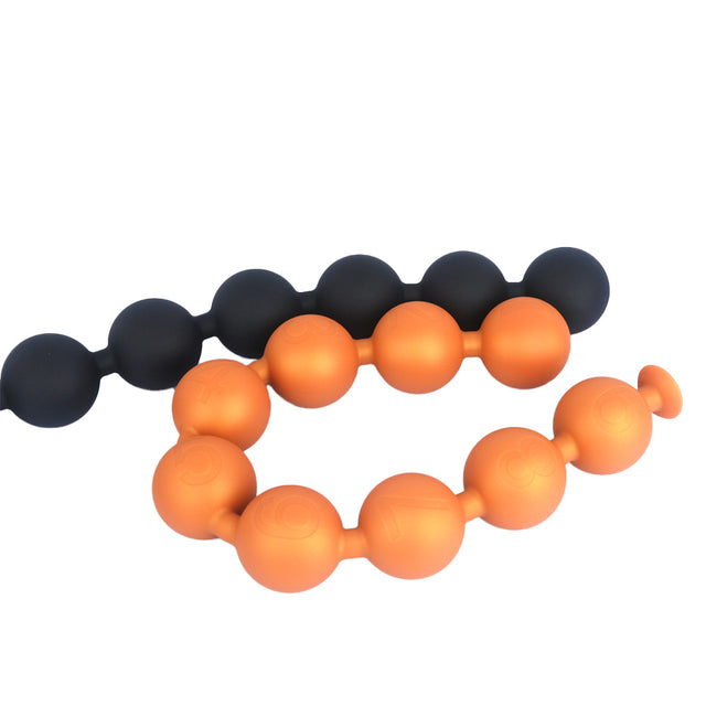 Soft Silicone Anal Beads - 9 Bead Anal Plug - Different Sizes of Anal Trainer