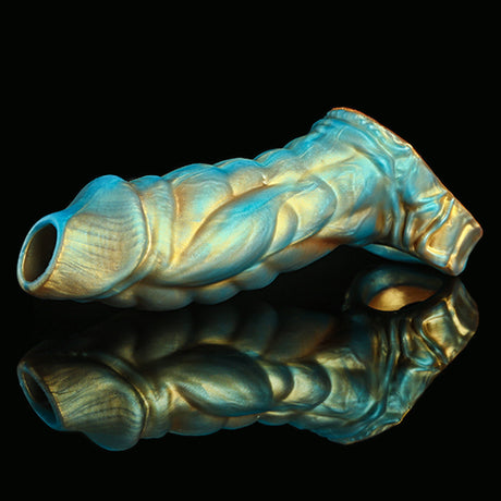 Nothosaur MEO'S ClOAK - Manchon d'extension de pénis de 4 à 5 pouces - Manchon Dragon Cock - Manchon de pénis d'éjaculation retardée